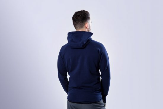 Men's Blue Navy Zipper Hoodie