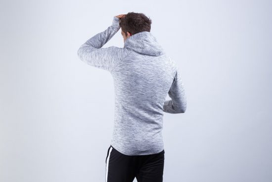 Men's Grey Zipper Hoodie